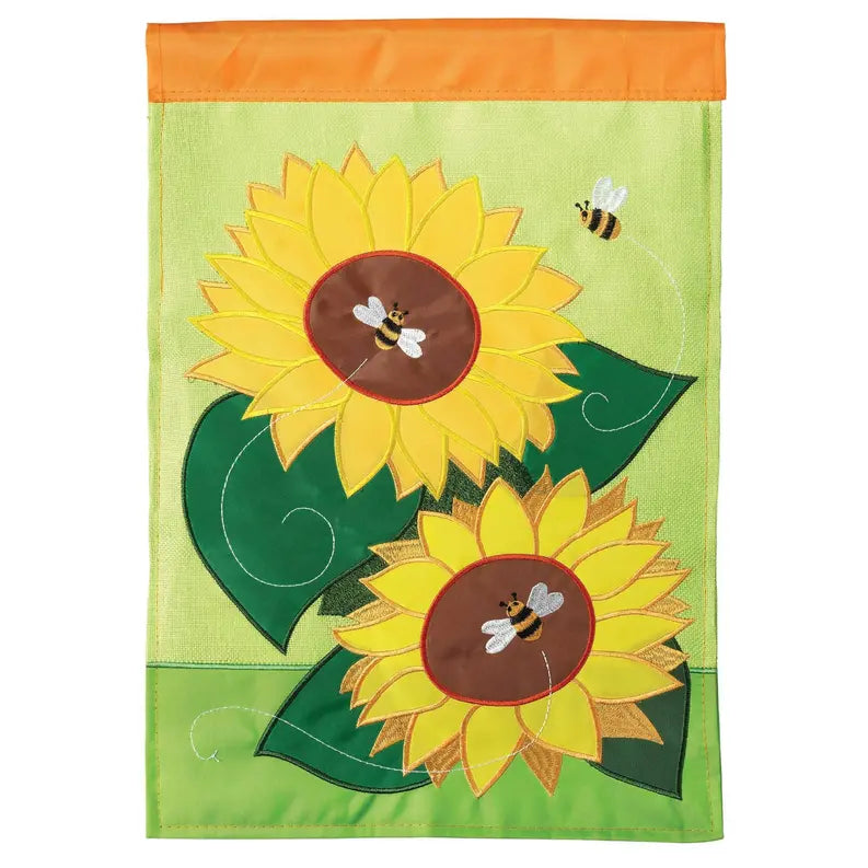 Sunflower & Bees Burlap Dicksons Inc