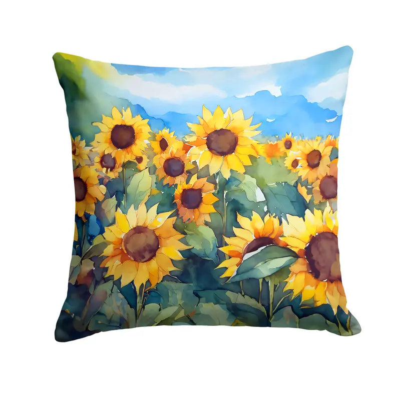 Sunflowers in Watercolor Pair of Pot Holders Caroline's Treasures