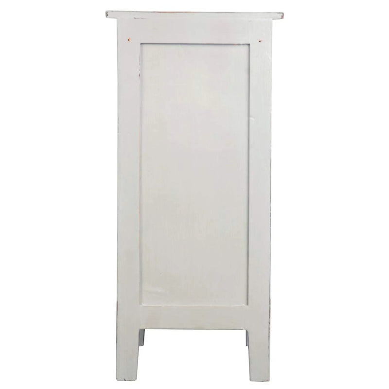 Sunset Trading Cottage 1 Door Accent Cabinet | Distressed Gray/Old Java Solid Wood | Fully Assembled Cupboard Sunset Trading