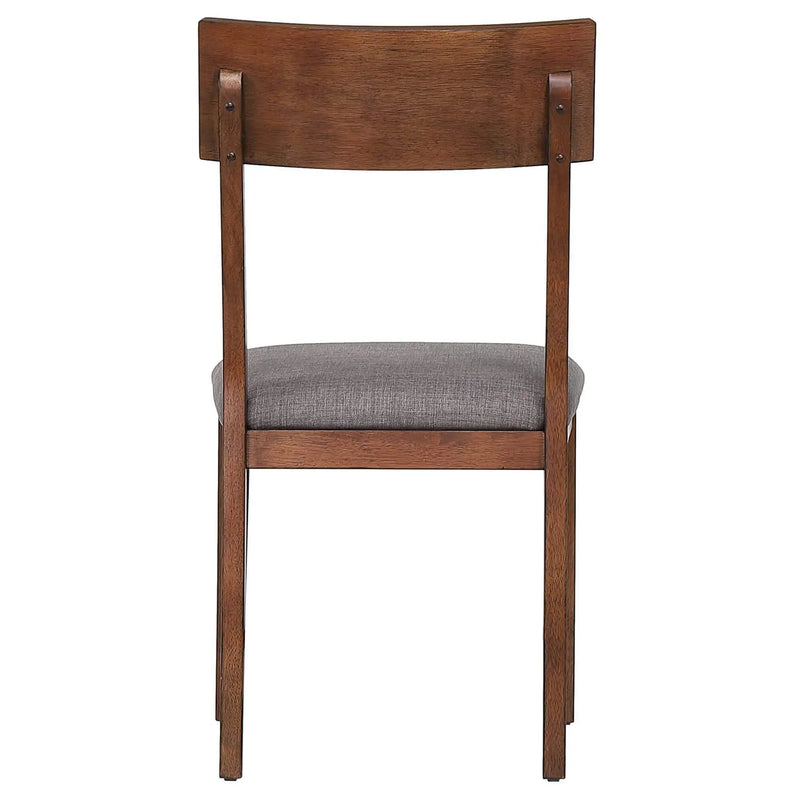 Sunset Trading Mid Century Dining Chair | Padded Performance Fabric Seat | Set of 2 Sunset Trading