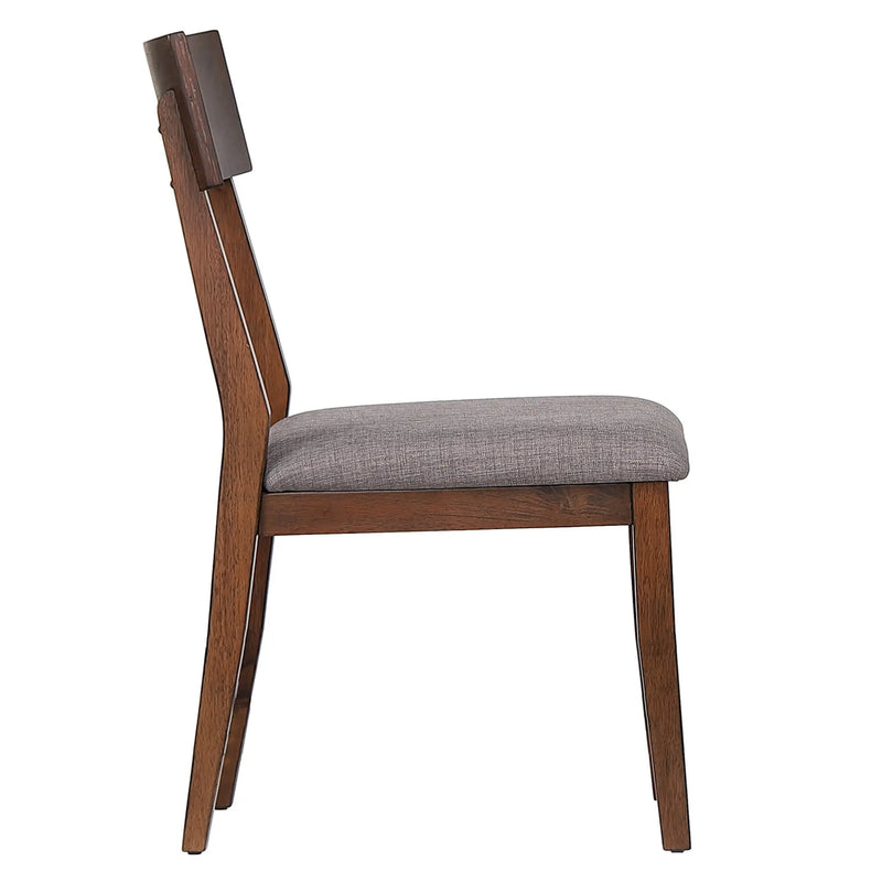 Sunset Trading Mid Century Dining Chair | Padded Performance Fabric Seat | Set of 2 Sunset Trading