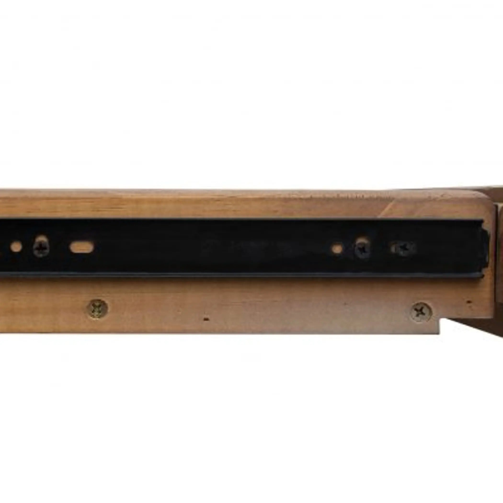 Sunset Trading Shades of Sand Computer Desk | Vanity Table | Drawer | Fully Assembled | Cream/Walnut Brown Solid Wood Sunset Trading