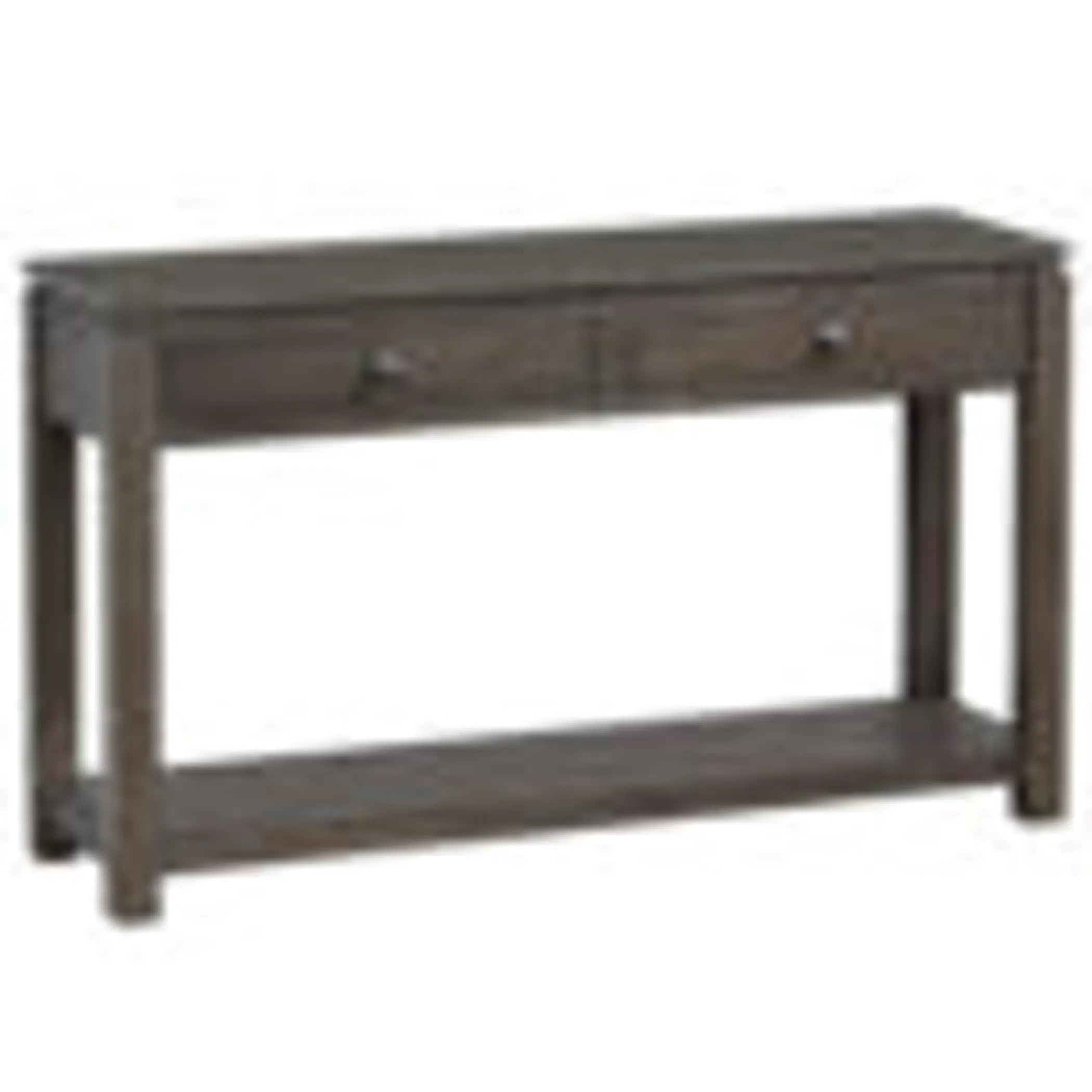 Sunset Trading Shades of Gray Sofa Console with Drawers and Shelf Sunset Trading