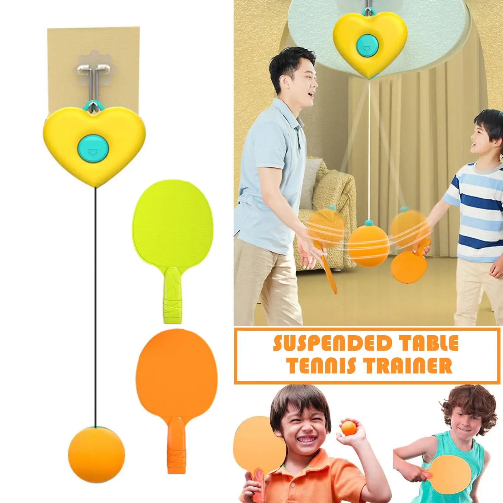 Suspended Table Tennis Self Training Set Adjustable Indoor Easy Installation Hanging Table PingPong Practice Accessories Tool