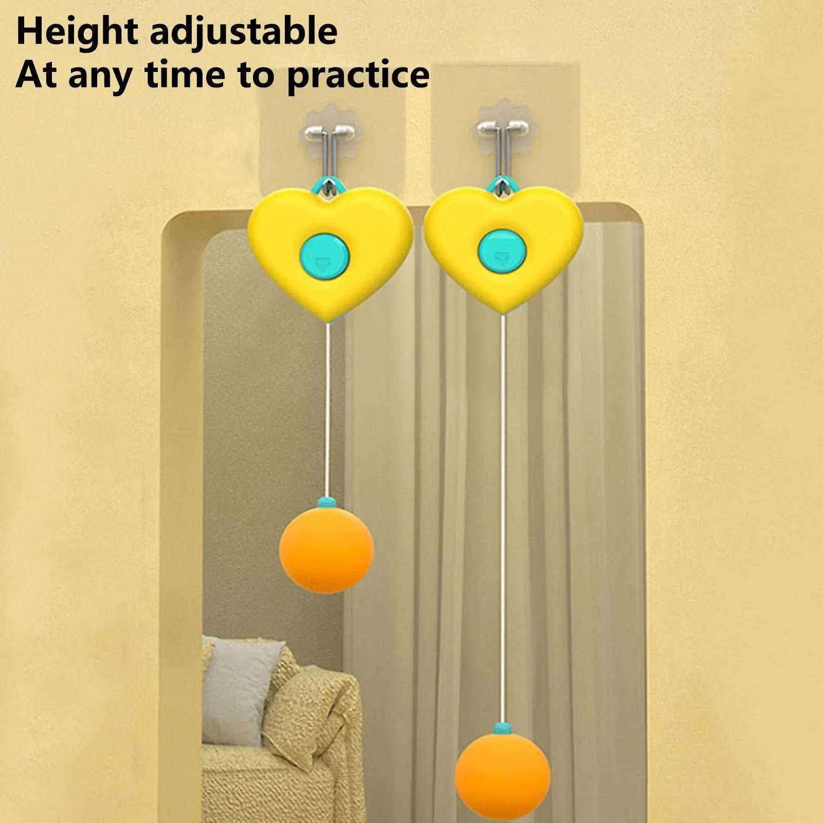 Suspended Table Tennis Self Training Set Adjustable Indoor Easy Installation Hanging Table PingPong Practice Accessories Tool