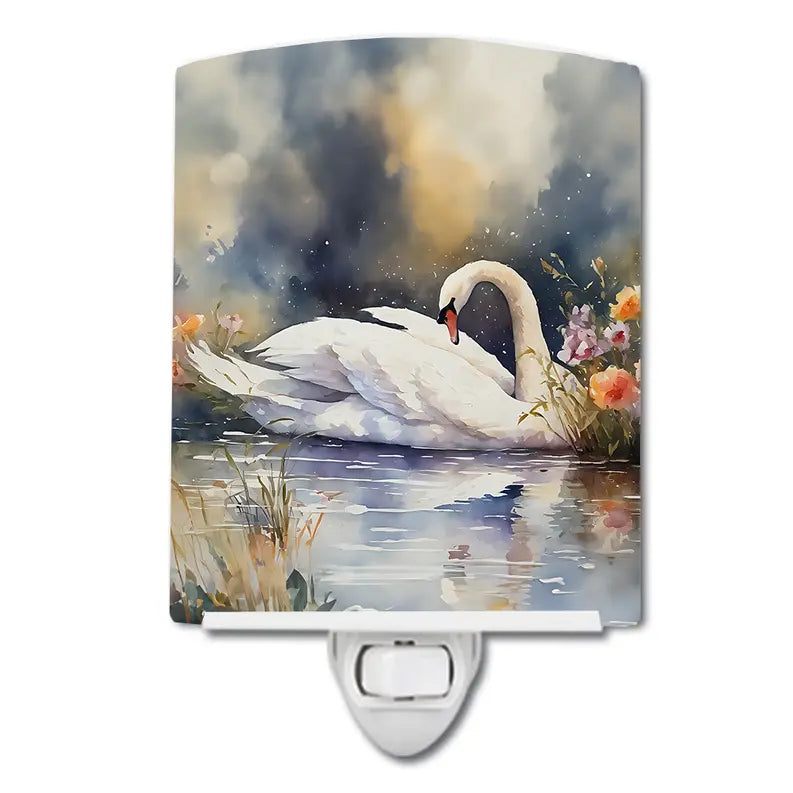 Swan Ceramic Night Light Caroline's Treasures