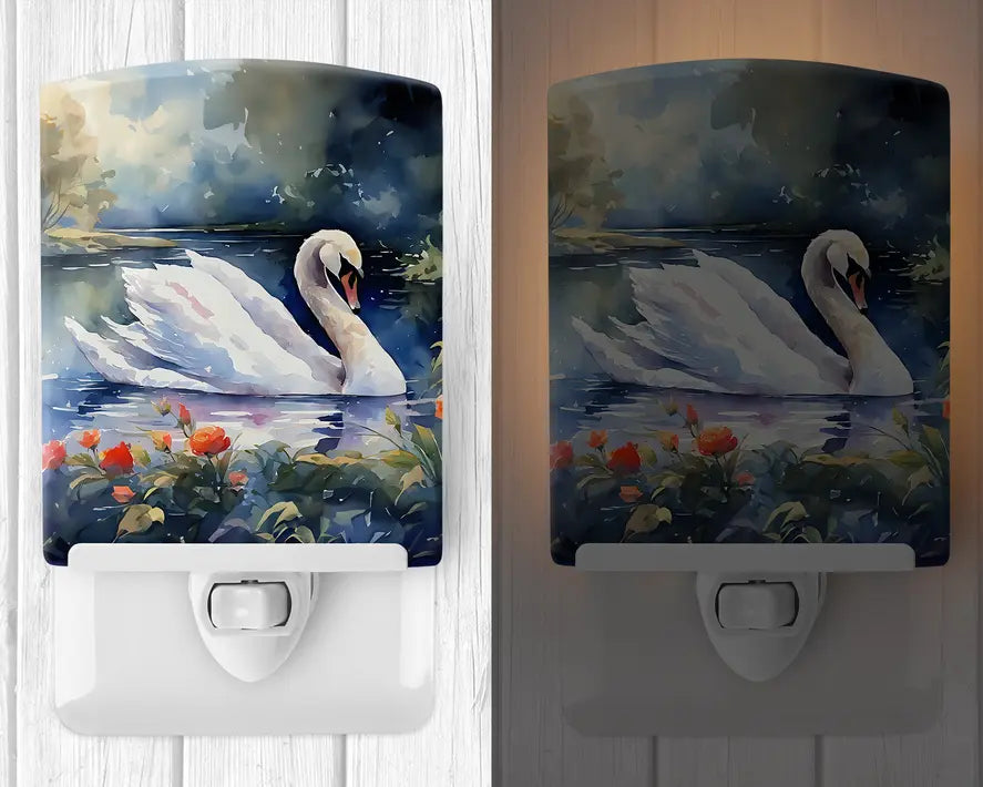 Swan Ceramic Night Light Caroline's Treasures