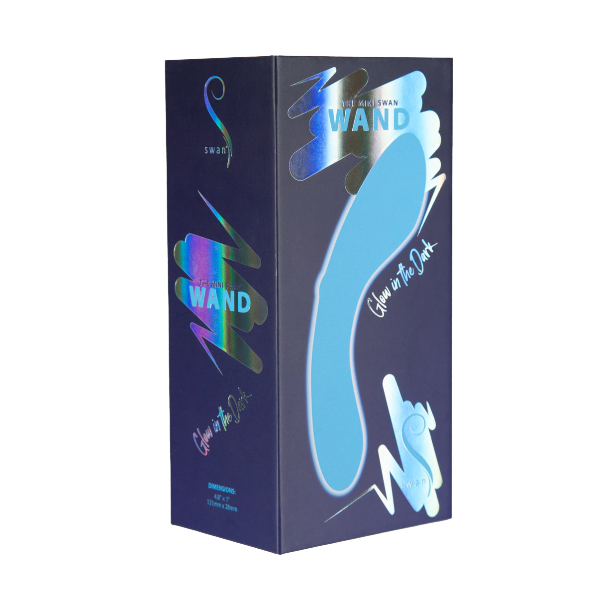 Swan- The Mini Swan Wand Glow-in-the-Dark Blue BMS