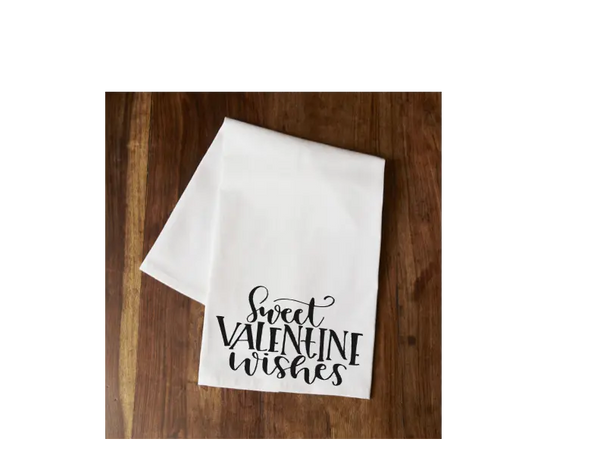 Sweet Valentine Wishes Tea Towel Your Custom Sports
