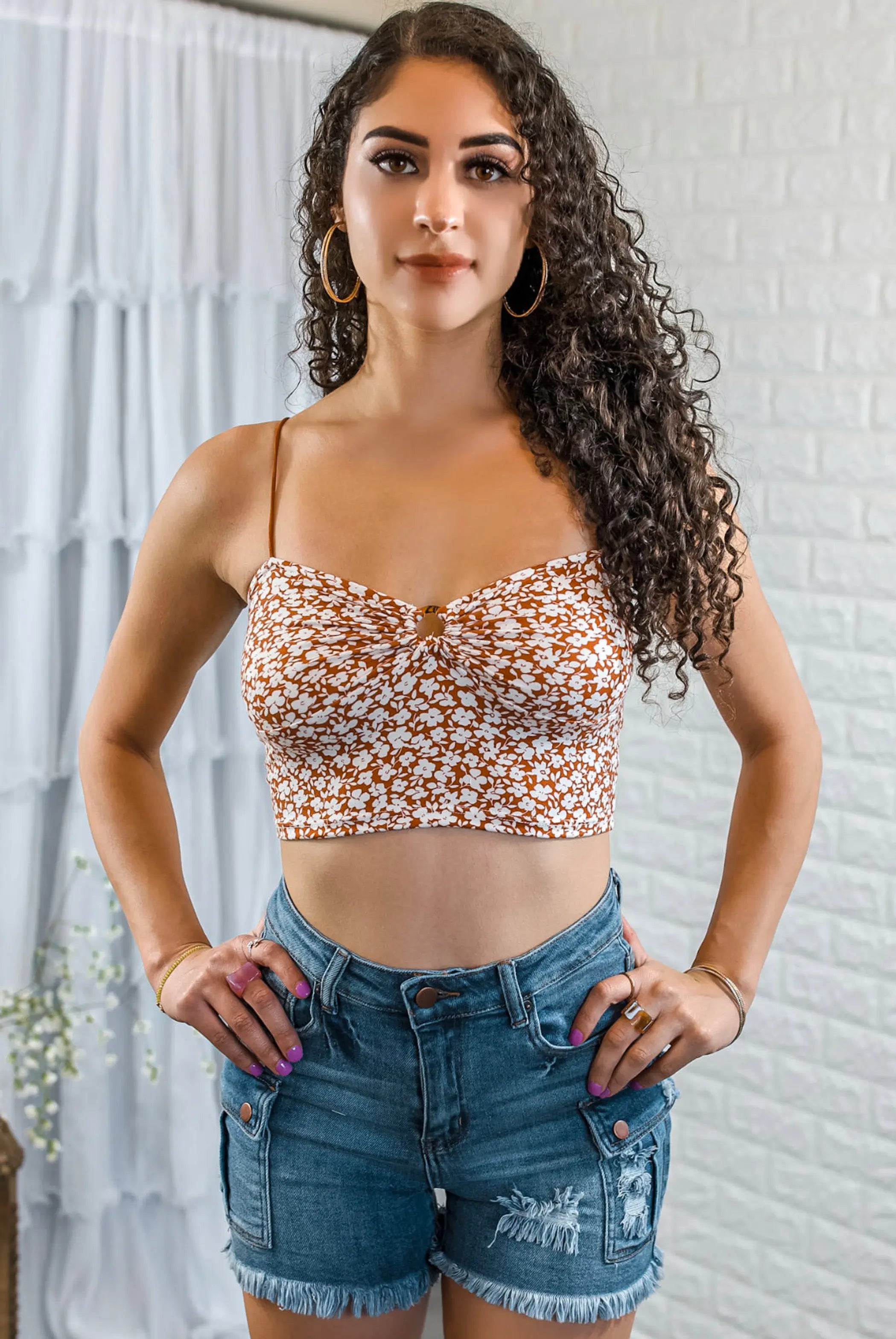 Sweetest Thing Front O Ring Bra Crop Top SurelyMine