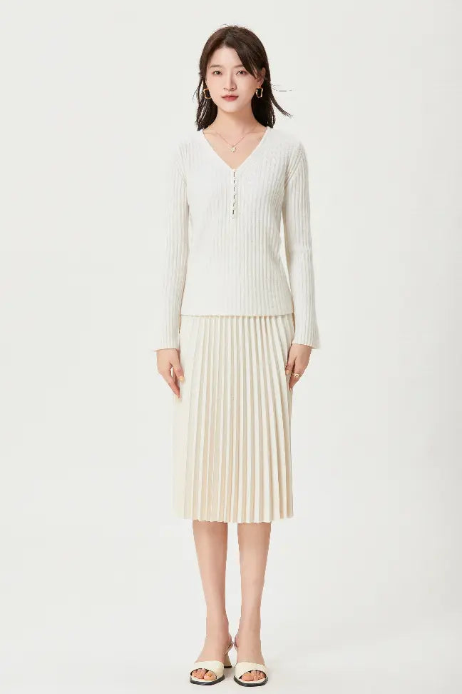 Sylphide | Pearl Cashmere Sweater Fangyan