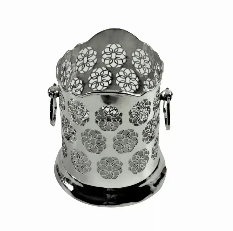 Syphon Stand Pierced Drop Handles English Silver Plate c.1885 Corbell Silver
