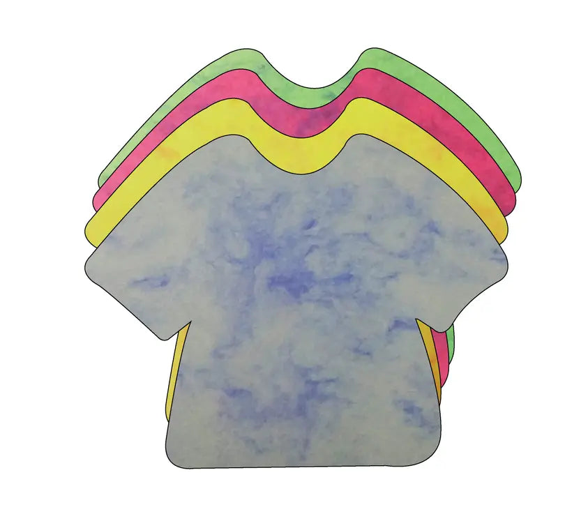 T-Shirt Marble Assorted Color Creative Cut-Outs Creative Shapes