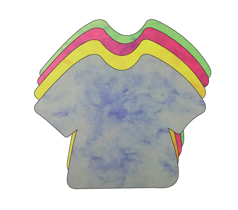 T-Shirt Marble Assorted Color Creative Cut-Outs Creative Shapes