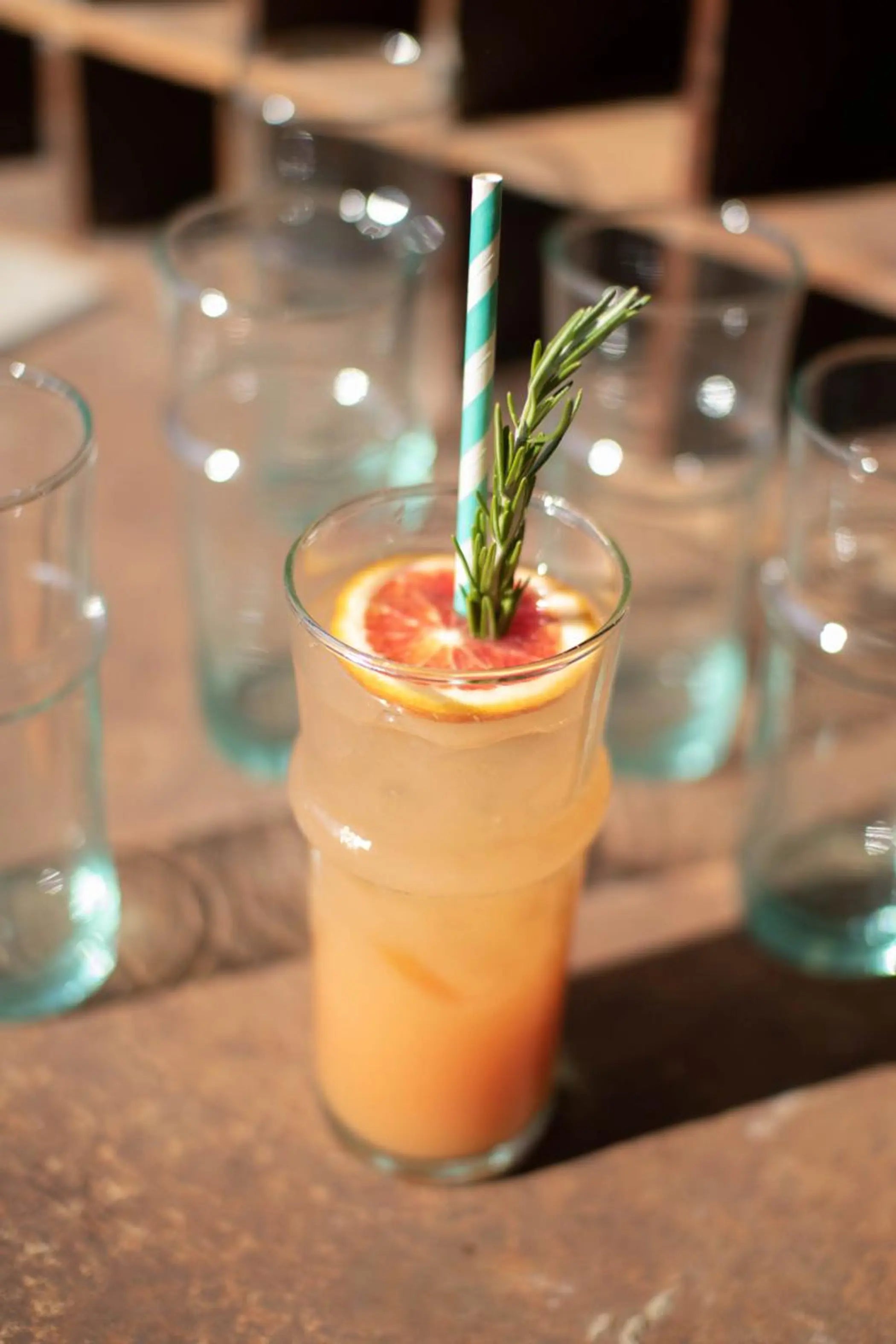 TALL RECYCLED MOROCCAN STYLE TEA GLASS Kalalou