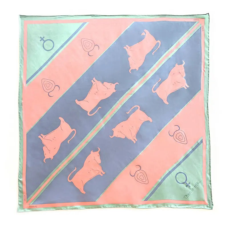 TAURUS SILK SCARF - JACQUES LECONTE Mai Desiree