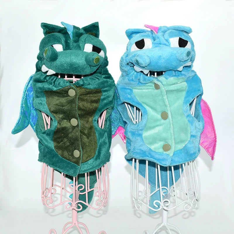 Super Cute New Arrival Pet Clothes Creative Dinosaur Clothes Bichon Teddy Dog Pet Costume Fall and Winter Cat Vest Two Feet