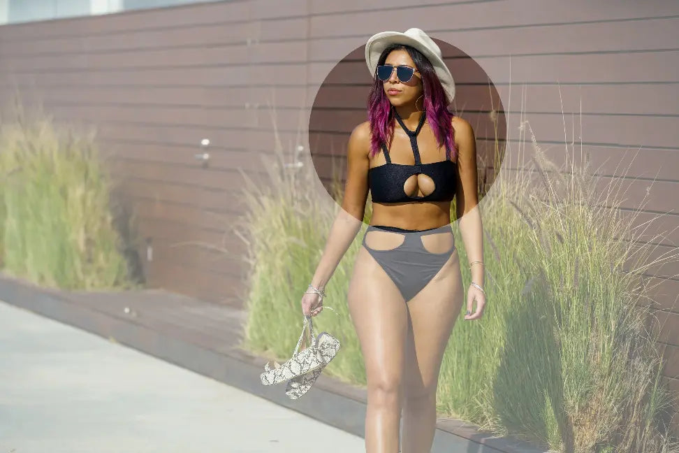 THE CLEOPATRA Cedar and Sand Swimwear