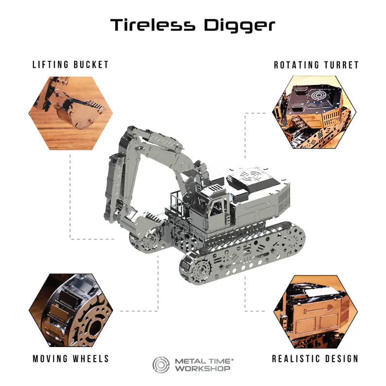 TIRELESS DIGGER EXCAVATOR METAL-TIME