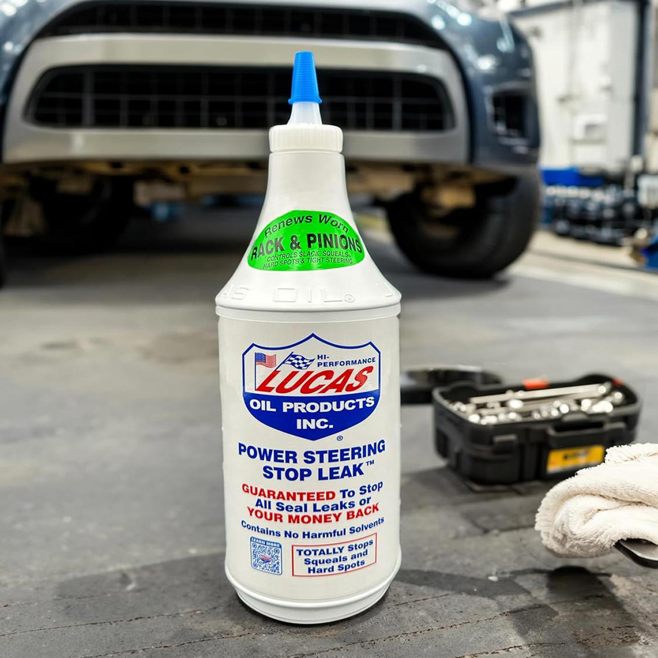 Lucas Oil Power Steering Stop Leak - 12 Ounce - Auto Supplies