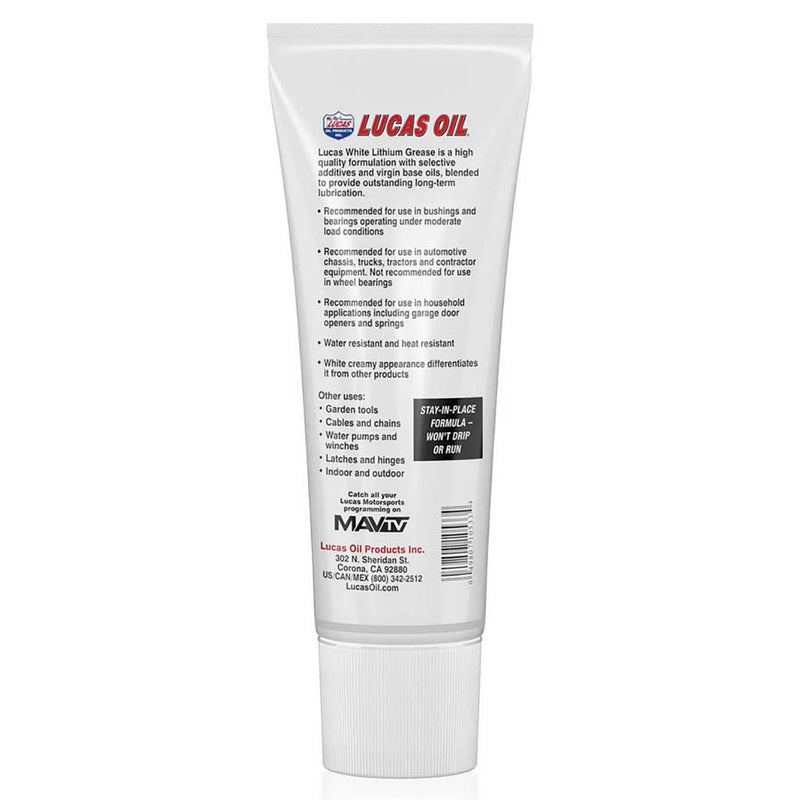 White lithium grease tube back, detailed usage and product information