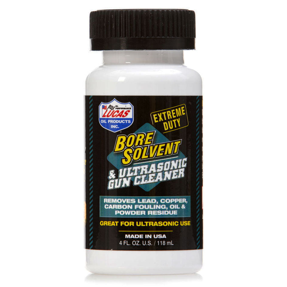 Lucas Oil Extreme Duty Bore Solvent & Ultrasonic Gun Cleaner - 4 Ounce - Auto Supplies