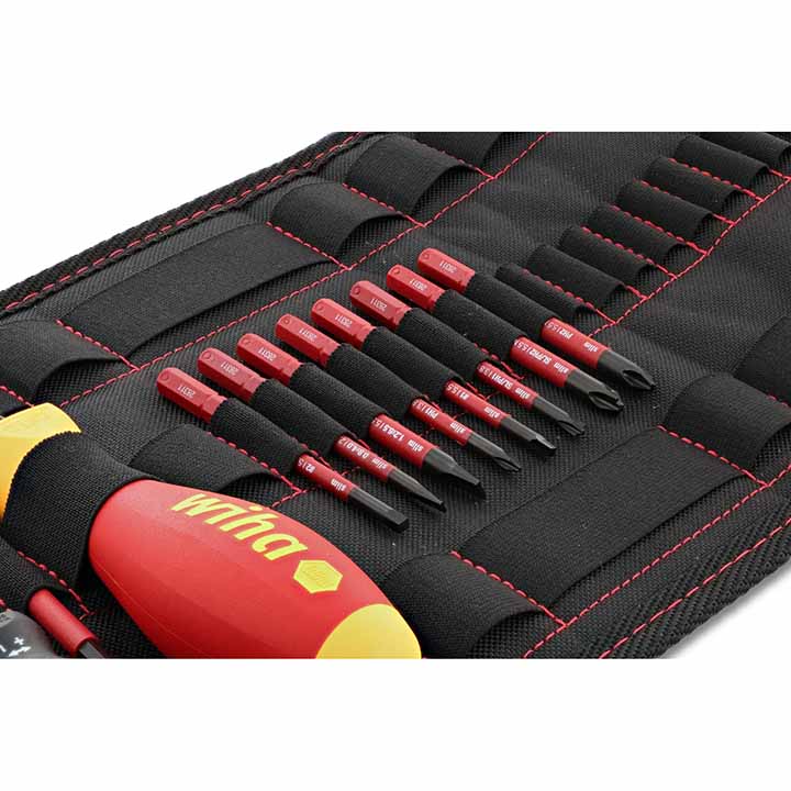 Wiha Insulated Torquevarios 10 To 50 In/lbs And Slimline Blade Set (11 Piece Set) - Hand Tools