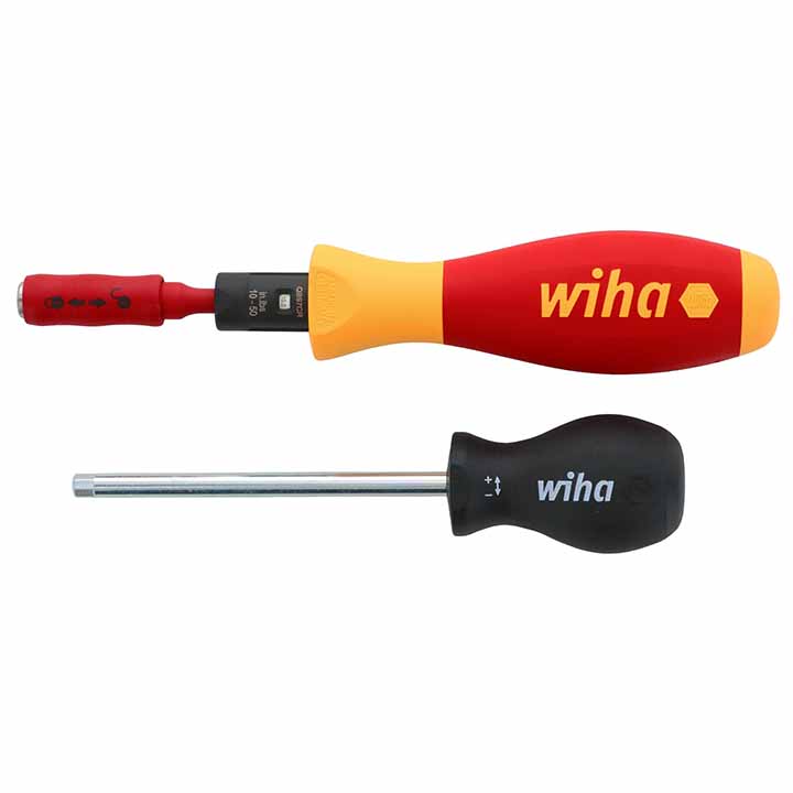 Wiha Insulated Torquevarios 10 To 50 In/lbs And Slimline Blade Set (11 Piece Set) - Hand Tools