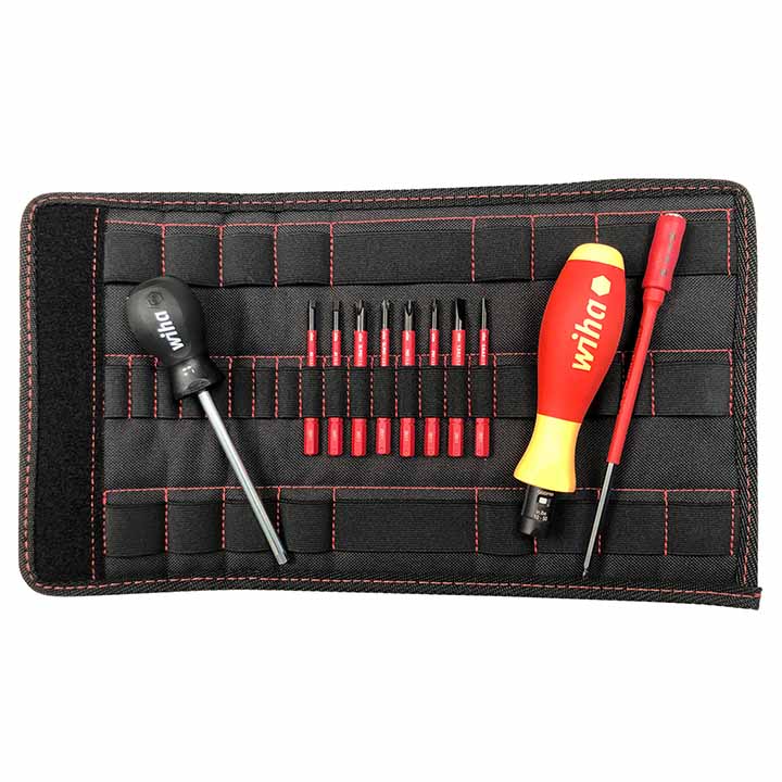 Wiha Insulated Torquevarios 10 To 50 In/lbs And Slimline Blade Set (11 Piece Set) - Hand Tools