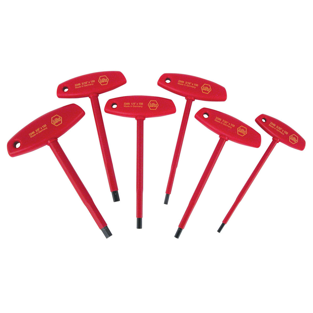 Wiha Insulated T-handle Hex Sae Set (6 Piece Set) - Hand Tools