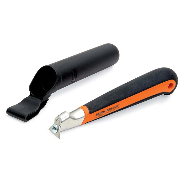 Bahco precision paint scraper with dual-component handle and plastic holder