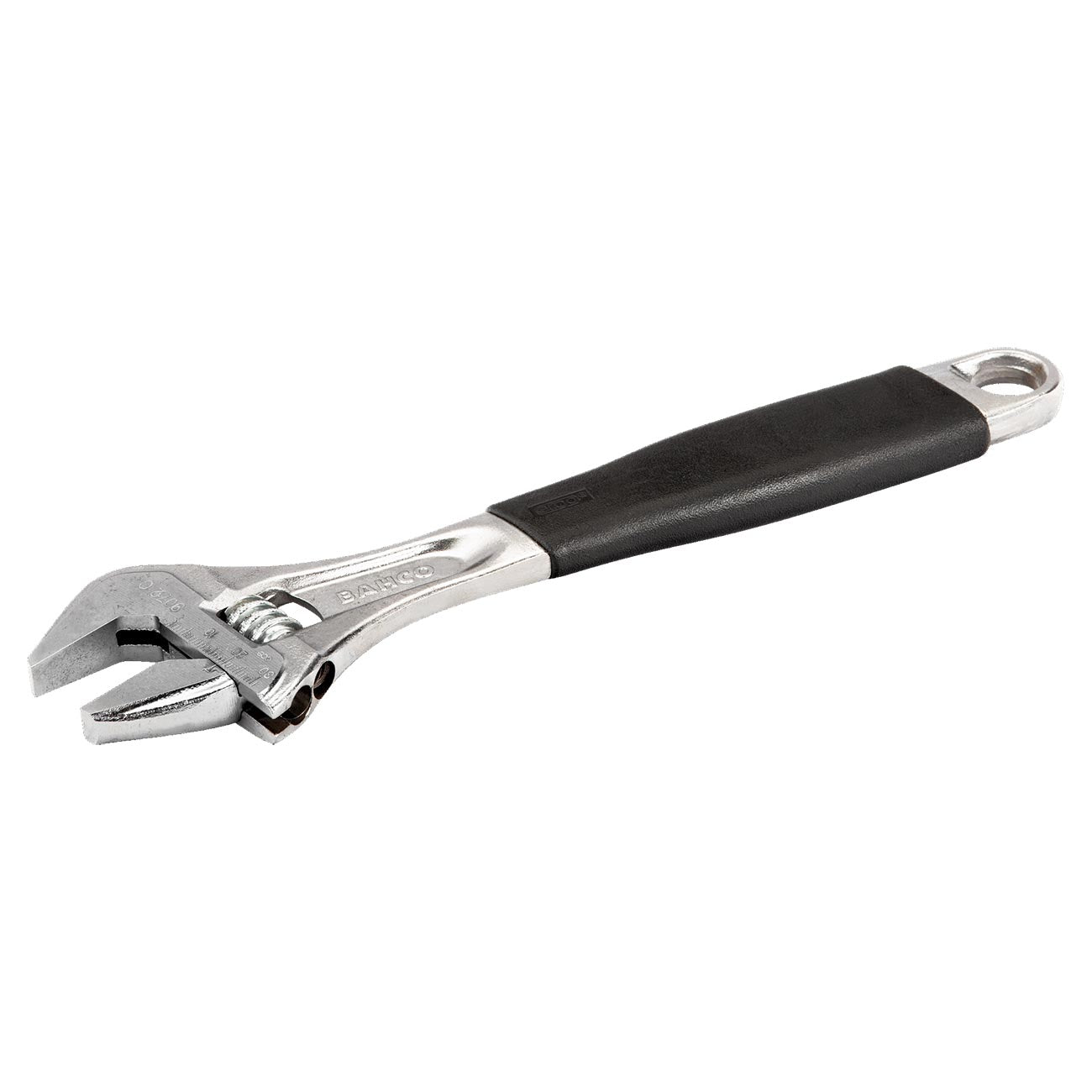 Bahco 12" Ergo™ Rubber Handle Central Nut Adjustable Wrench With Chrome Finish - Hand Tools