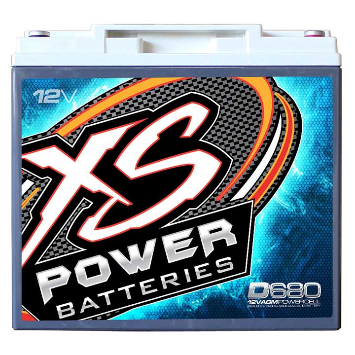 12V power battery front with X6 Power Batteries graphic and D980 text