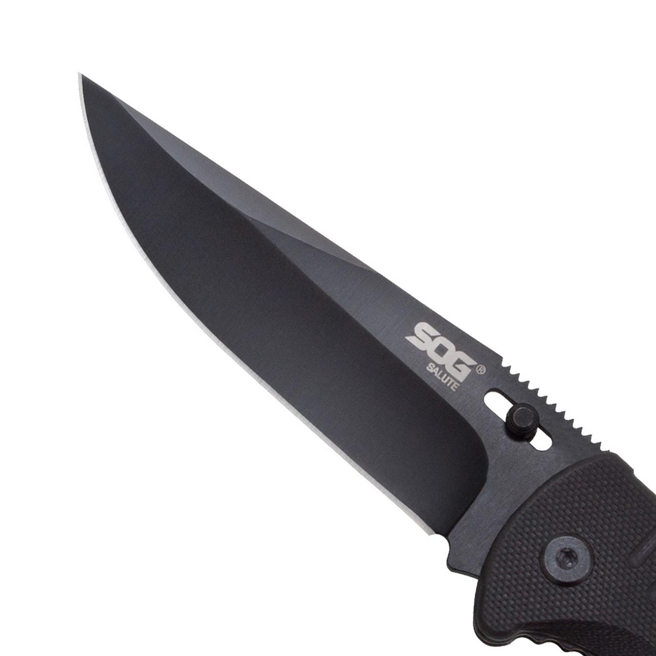 Sog Salute Clip Point Folding Knife With G10 Grips - Hand Tools