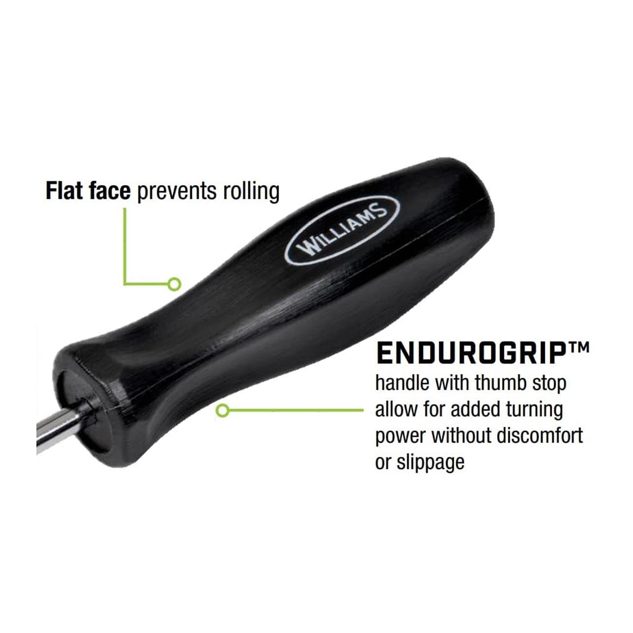 Williams Endurogrip Cabinet Screwdriver: Slotted 3/16" X 10" - Hand Tools