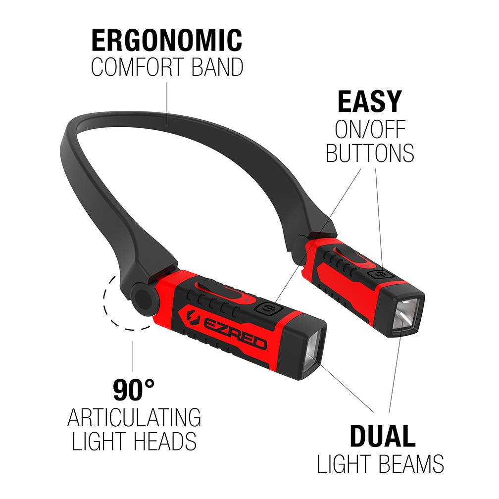 Ezred Anywear Rechargeable Neck Light For Hands-free Lighting - Hand Tools