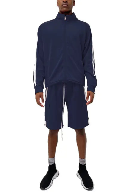 TWO STRIPE CARGO SHORT SET WEIV