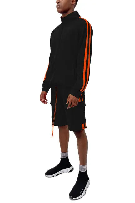 TWO STRIPE CARGO SHORT SET WEIV