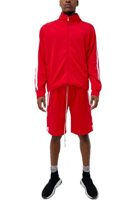 TWO STRIPE CARGO SHORT SET WEIV