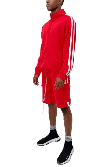 TWO STRIPE CARGO SHORT SET WEIV