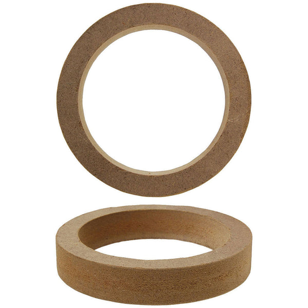 MDF speaker ring extension, 4 in x 3/4 in, brown, circular pair