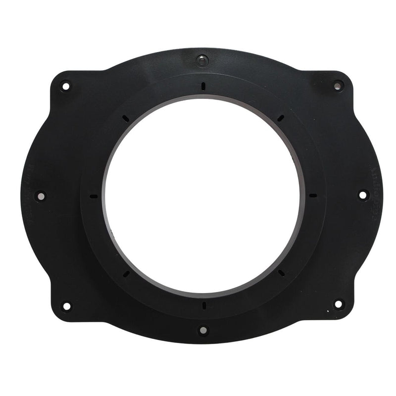 Black PVC speaker adapter ring spacer with mounting holes