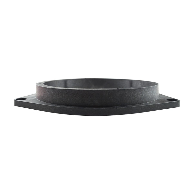 Black speaker adapter mounting ring base with flared outer lip