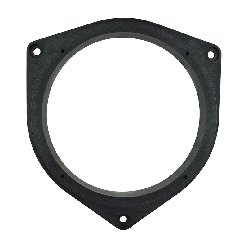 Black speaker adapter ring with four mounting screw holes