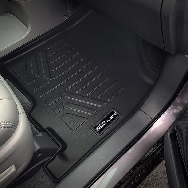 Smartliner Floor Liners Front/2nd Row 2013–2020 Toyota Sienna - 8 Passenger Model (black) SMARTLINER