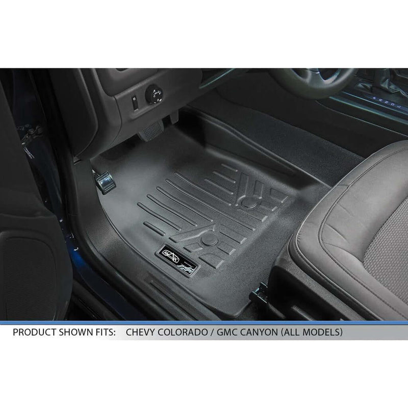 Smartliner Front/2nd Row Floor Liners '15-'22 Chevy Colorado Crew Cab/gmc Canyon Crew Cab (black) SMARTLINER