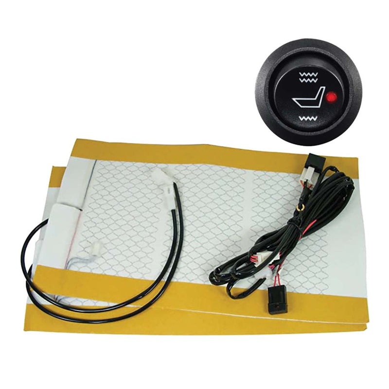 Voxx-adas seat heater kit with heating pad and round control switch with bundled wiring