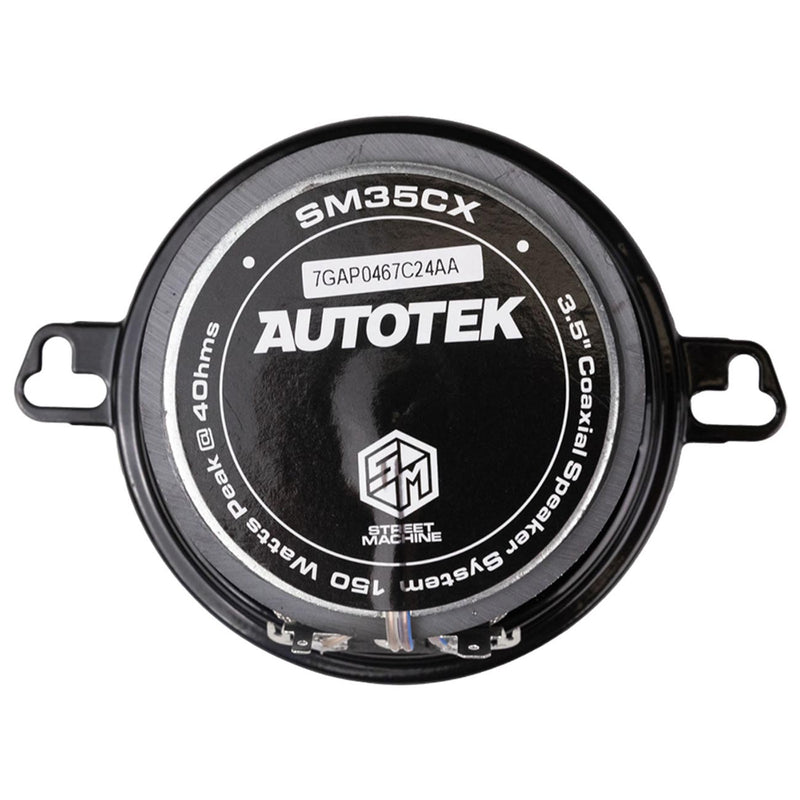 3.5-inch car speaker rear with AUTOTEK label and mounting tabs