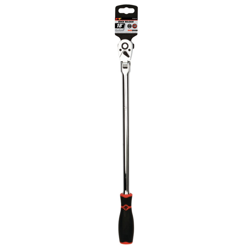 3/8-in drive flex-head long ratchet blister package, 18 in length