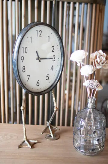 Table Clock With Duck Feet Kalalou